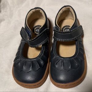 Livie & Luca Navy Mary Jane Kids Shoes, Size 8